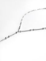 Колье-галстук с двойными шариками