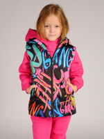 Жилет демисезонный мембрана для девочки 2-8 лет Милашка Сьюзи