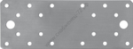 ЗУБР НКП-2.0 180х65х2 мм, нержавеющая крепежная пластина, Профессионал (310636-180)