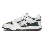 A Bathing Ape Leather Panelled Sneakers