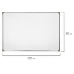 Доска магнитно-маркерная 90х120 см, металлическая рамка, STAFF ECO, 238138