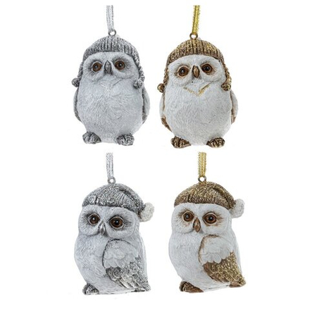 GAEM Изделие декоративное подвесное "Сова", L5 W4,5 H7 см, 4в.