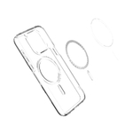 Прозрачный чехол MagSafe Spigen Ultra Hybrid (Mag Fit) для iPhone 15 Pro Max Тонкий гибридный поликарбонатный чехол с повышенным уровнем защиты при падении