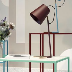 Лампа настольная Byokko, Ø20х47 см, сливовая