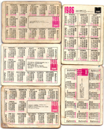 № 26 Набор из 5 стерео Календариков. Мультфильмы СССР 1986 г.