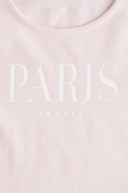 H&M Лонгслив с длинным рукавом, светло-розовый