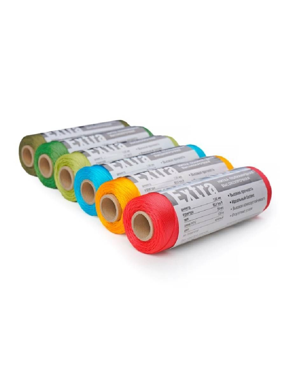 Нитки капроновые Петроканат Extra 800 гр, 93,5tex*4 (1,00 мм), оливковый, 1850м