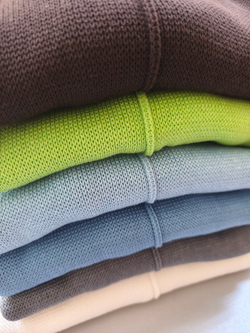 Джемпер с разрезами, хлопок