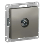 ATLASDESIGN TV РОЗЕТКА проходная 4дБ, механизм, СТАЛЬ