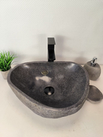 Раковина из речного камня RS-66003 47х36х15 из натурального камня