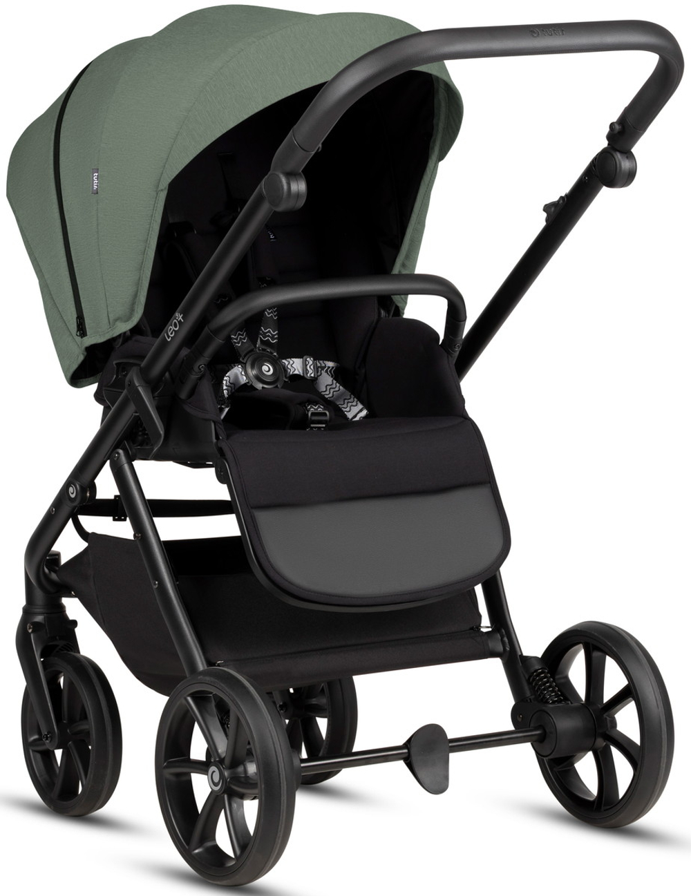 Детская коляска Tutis Leo 3 Plus 4 в 1 с автокреслом Beno Black и базой 15822039 Sage