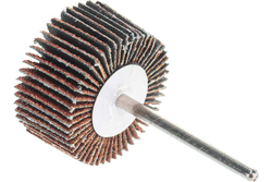 Шлифовальный круг Зубр веерный лепестковый на шпильке тип КЛО зерно - электрокорунд нормальный P80 15x30 мм 36600-080