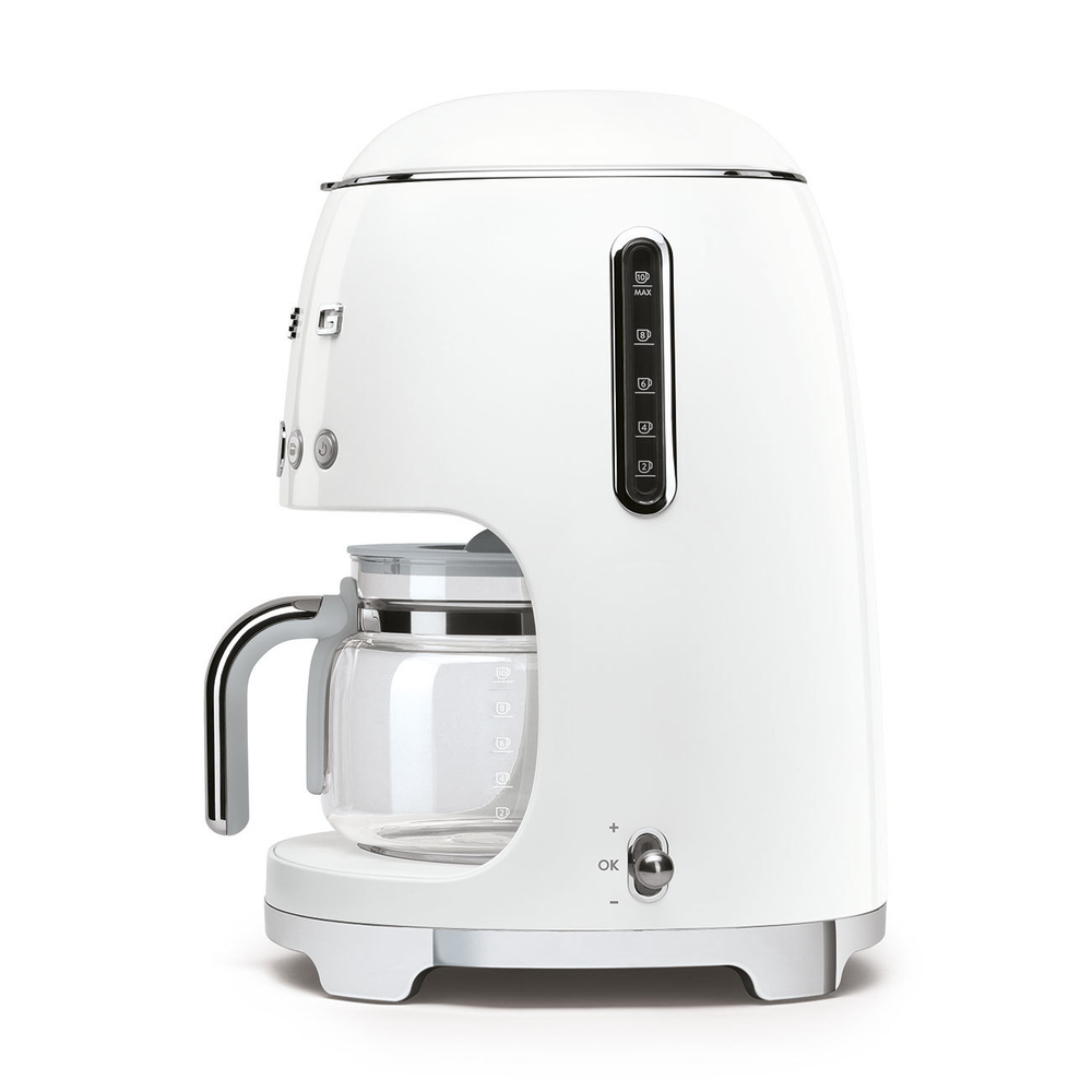 Капельная кофеварка белая стиль 50-х Smeg DCF02WHEU фото