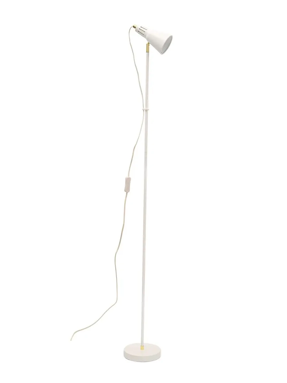 Торшер напольный с абажуром стальной