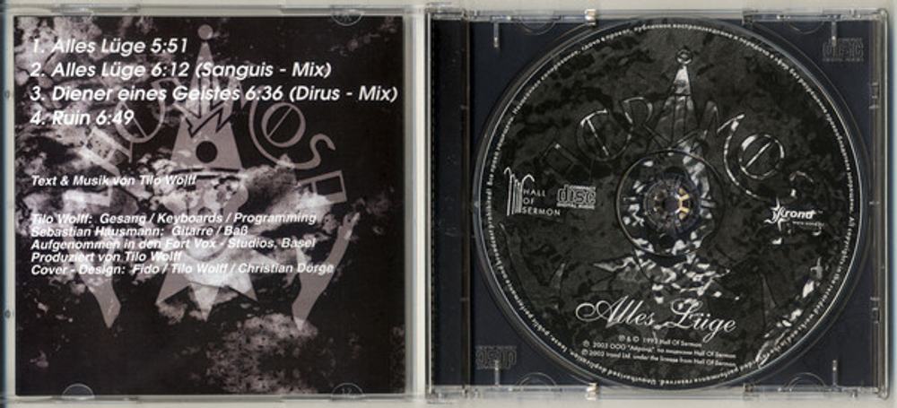 Lacrimosa / Alles Luge (RU)(CD)