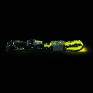 Поводок Hunter LED Manoa Glow 30/120, желтый