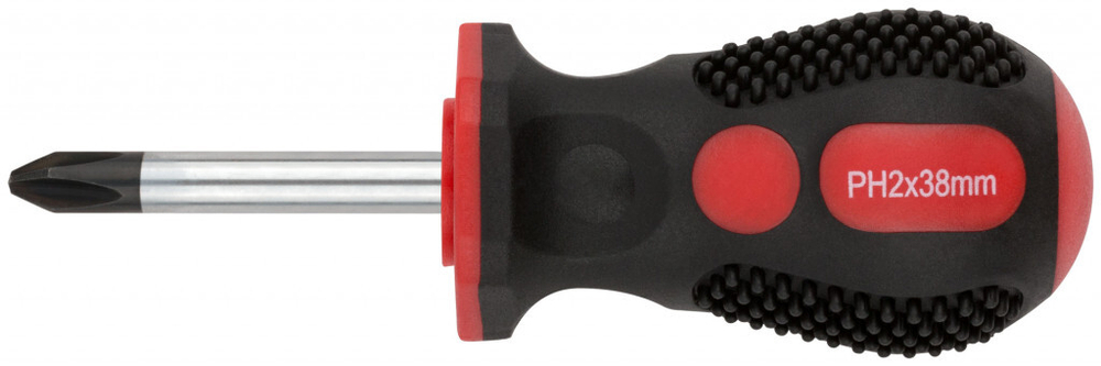 Отвертка "Универсал" прорезиненная ручка Профи 6х38 мм РН2 FIT