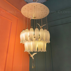 Люстра Cloyd ARGANA C30 / Ø60 см - керамика - E14 - белый (арт.11236)