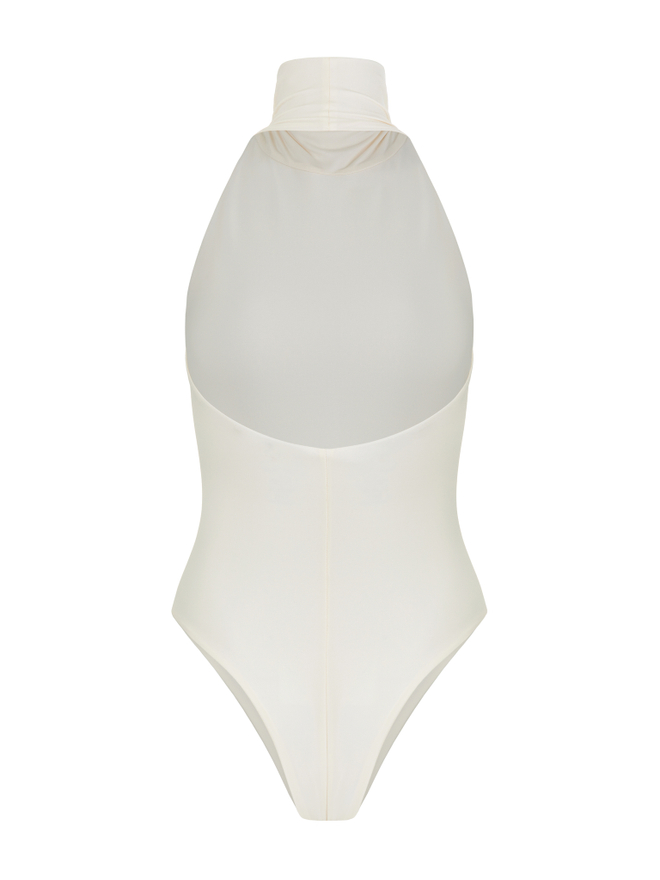 Bodysuit halter — milk