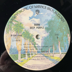 Винтажная виниловая пластинка LP Deep Purple Burn (Japan 1974) (No Obi)