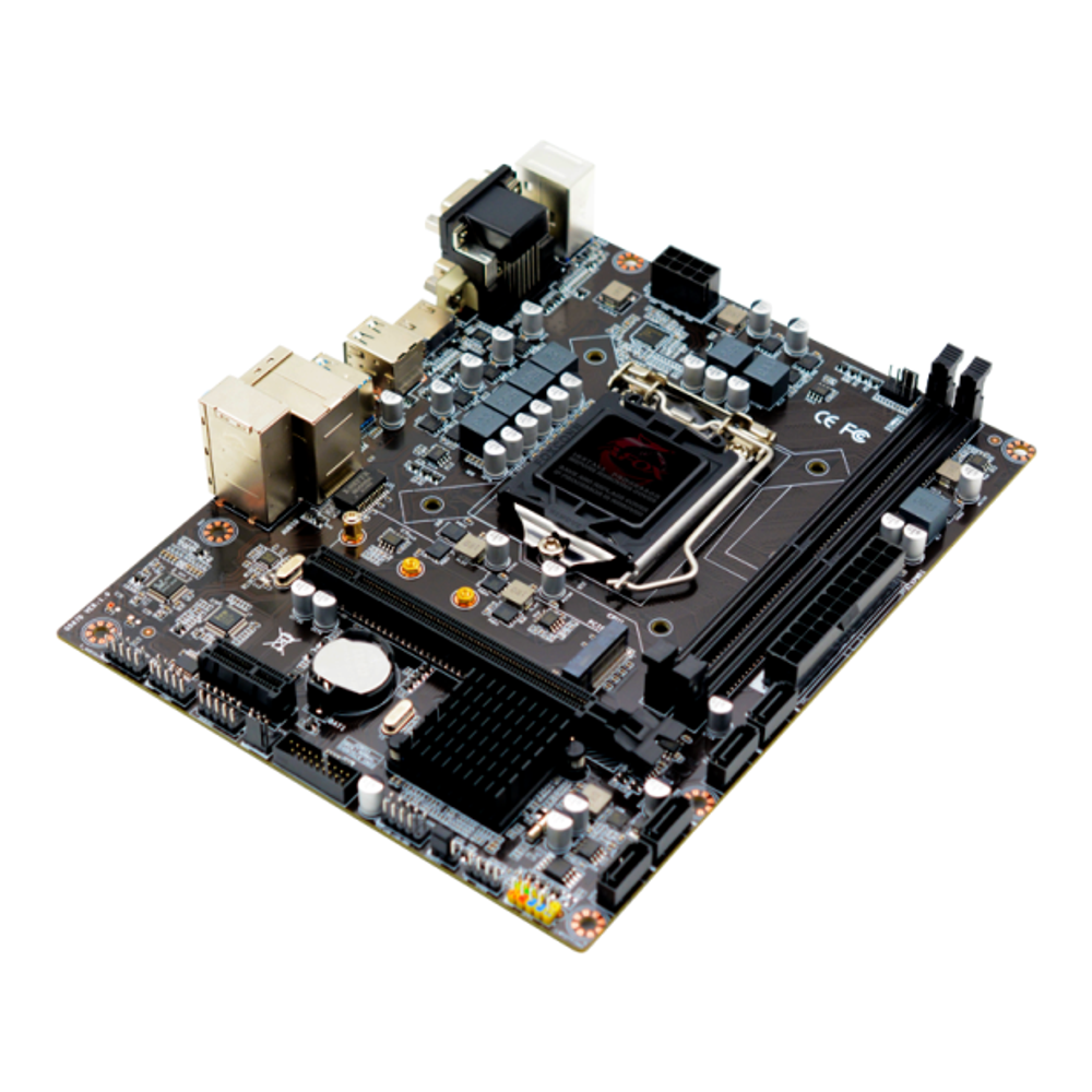 Материнская плата AFOX IH510-MA2-V2, Socket1200, mATX, Retail, 2xDDR4, PCIe4.0, 1xM.2, GLAN, 2xPS/2, 6xUSB2, 4xUSB3, CPU TDP 125Вт, VGA, HDMI, DVI