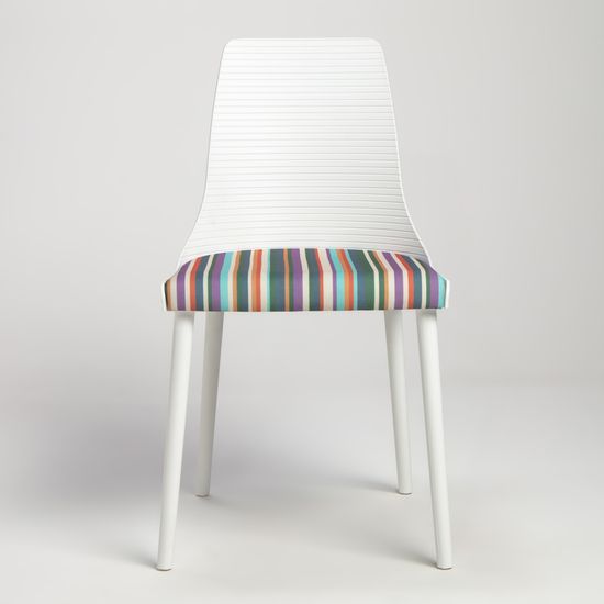 Стул пластиковый обеденный Salma белый