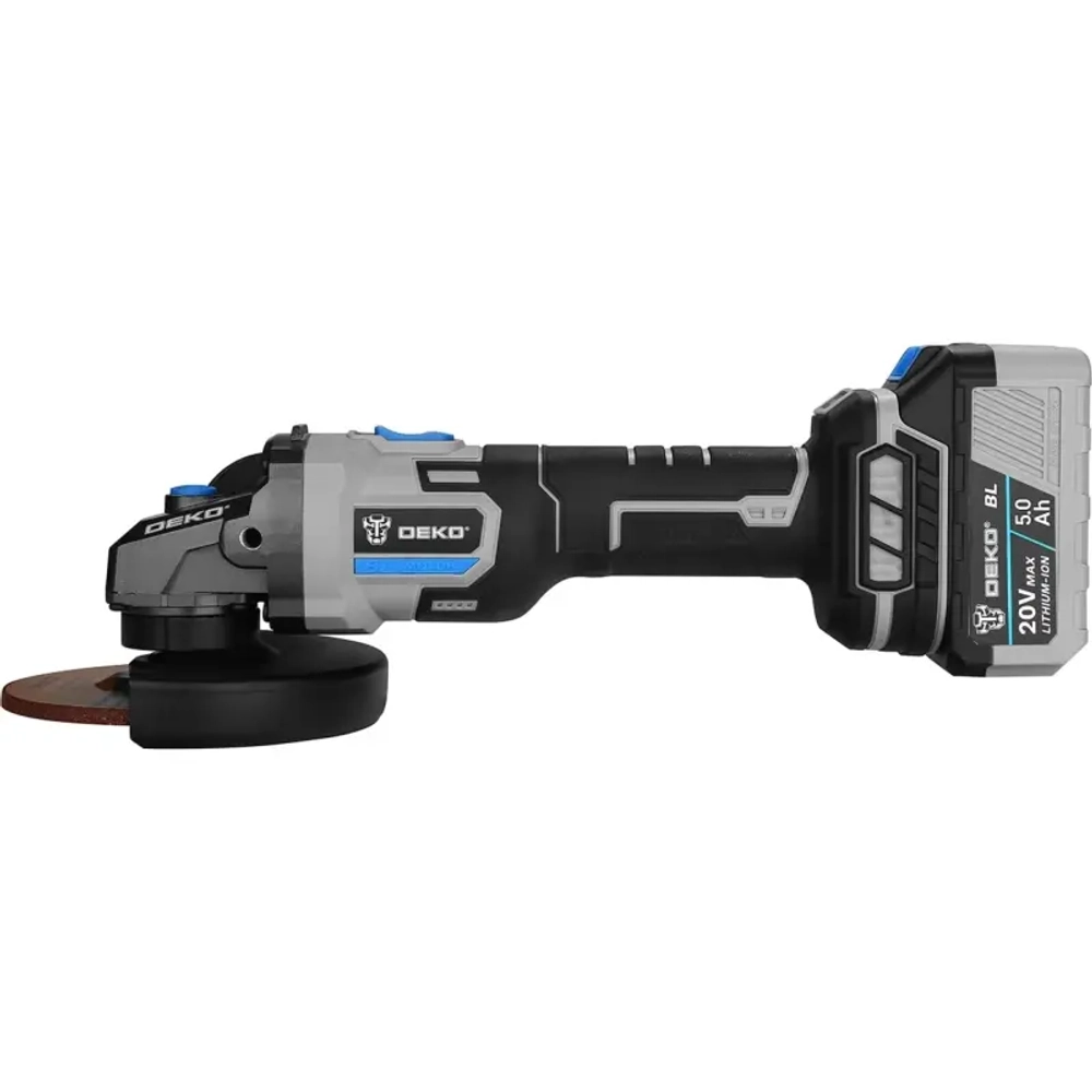 DEKO DKAG20 ушм аккумуляторная (2 x 5 Ач, ЗУ) 063-4028