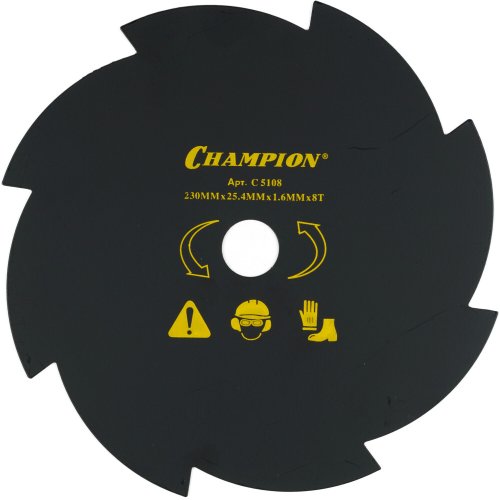 Нож CHAMPION для триммера 8 зубчатый d=230*25.4mm   C5108