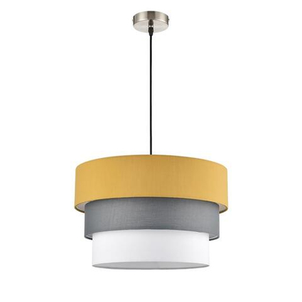 8038/3 MODERNI LN26 188 никель/желтый/серый/белый, металл/текстиль Подвесной светильник Е27 3*60W 220V ILAIDA
