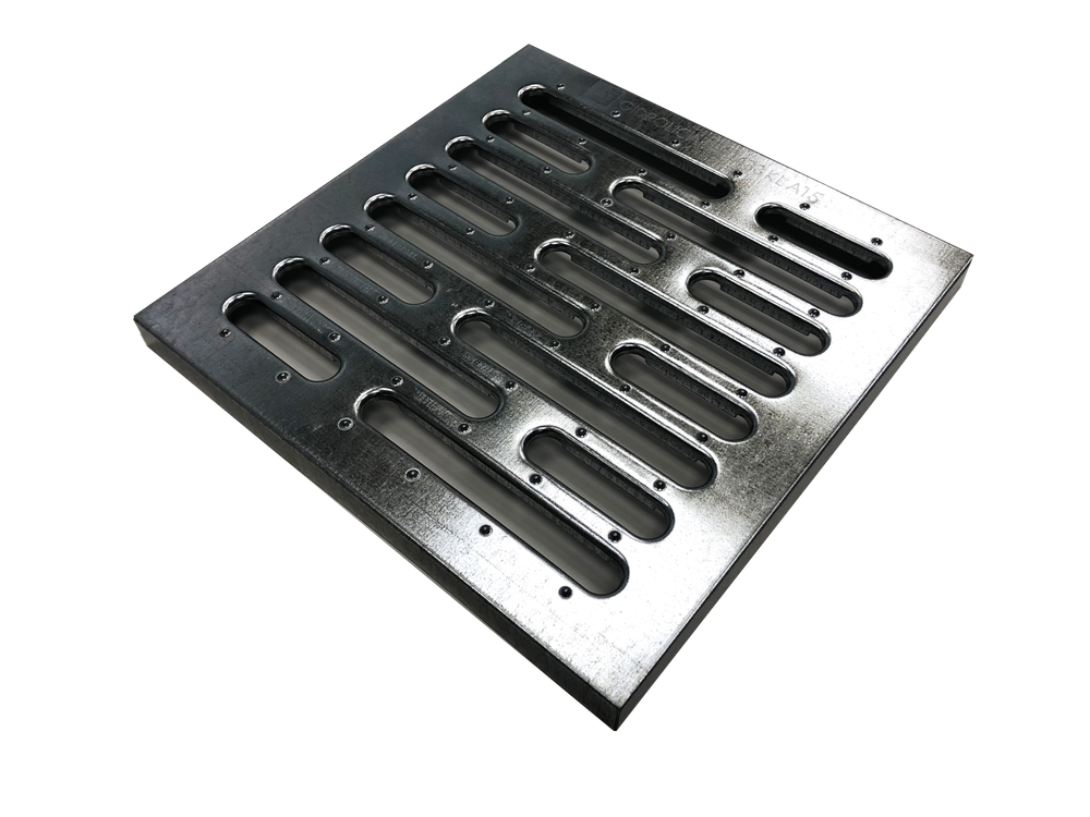 Решетка водоприемная Gidrolica Point РВ-28,5.28,5 (DN300) — штампованная стальная оцинкованная, класс A15