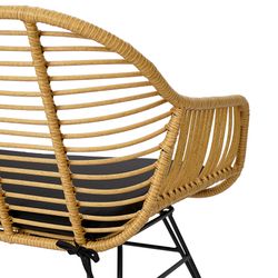 Кушетка Vetle Bent, 125х68х81 см, ротанг