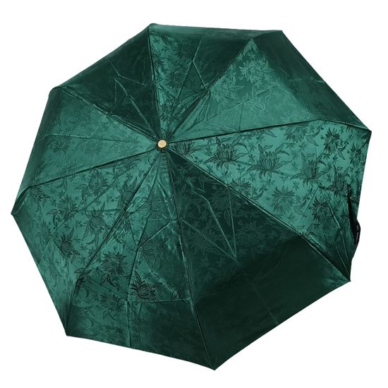 Жаккардовый женский зонт зеленый 120-D-06