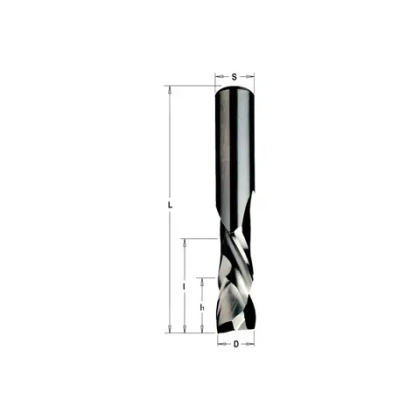 Фреза спиральная монолитная 8x32x80 Z=2+2 S=8 RH CMT 190.080.11