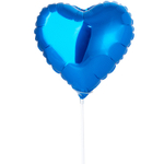 Шар фольгированный Сердце 23 см (Синий)