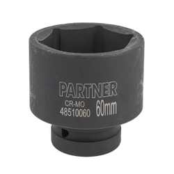 Головка ударная глубокая, 60мм (6гр) 1'' Partner PA-48510060
