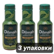 Холодный чай Dilmah зеленый Алое вера 330 мл, 3 шт