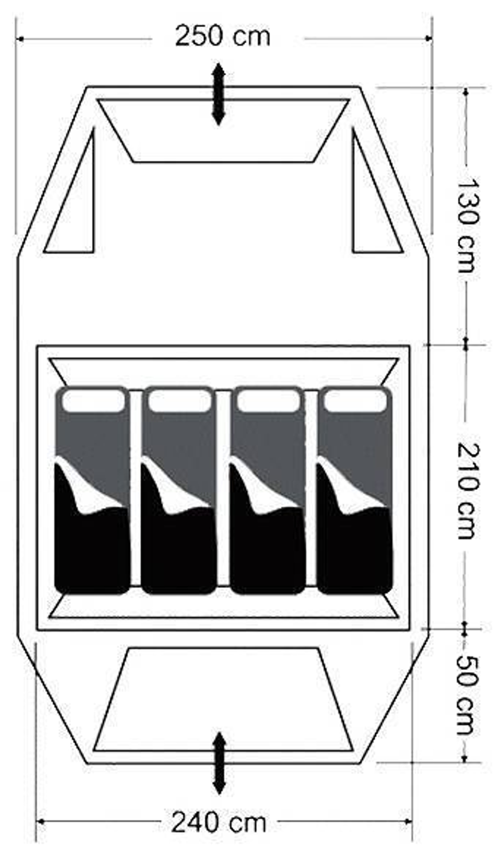 Кемпинговая палатка Andorra 4 Crusoe Camp