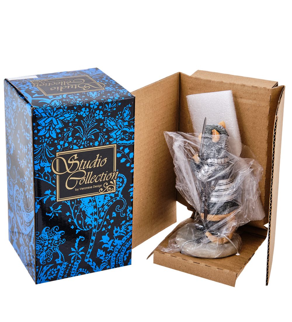 Veronese WS-1241/ 3 Статуэтка «Сэр Пусилот - кошачий рыцарь»