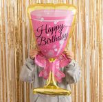 Бокал Шампанского Happy Birthday (БГ-32)