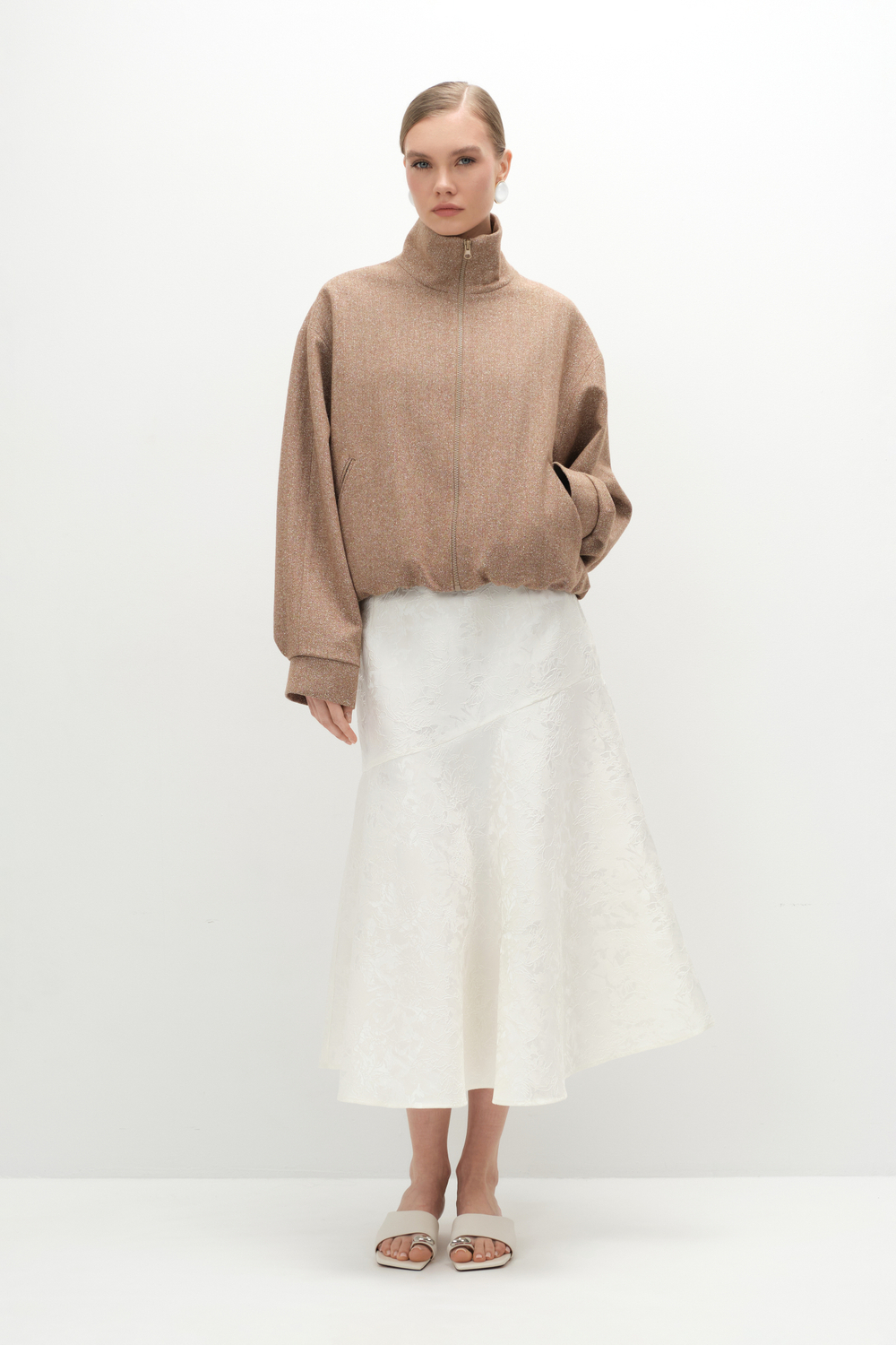 Юбка на кокетке из жаккарда