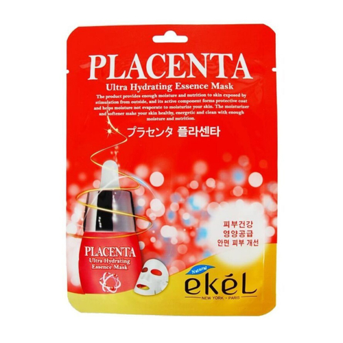 ЕКЕЛ/EKEL UltraHydratingEssence Placenta Маска д/л 25мл ткан Плацента (70125)