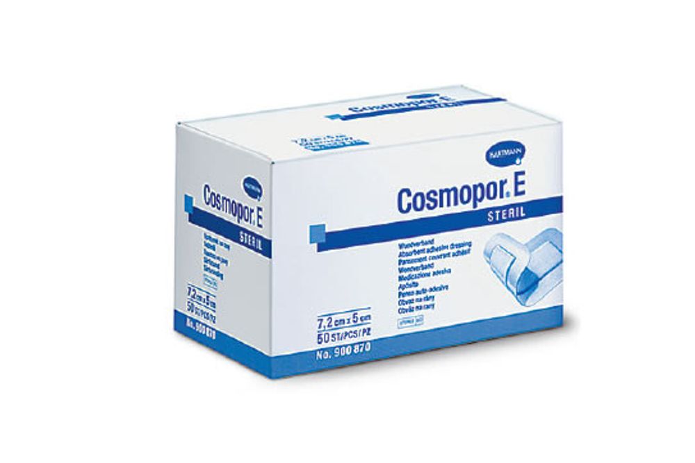 Cosmopor E steril/Космопор E стерил 10 х 8 см, 25 шт- пластырные повязки