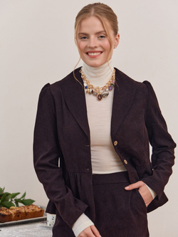 Жакет вельвет укороченный