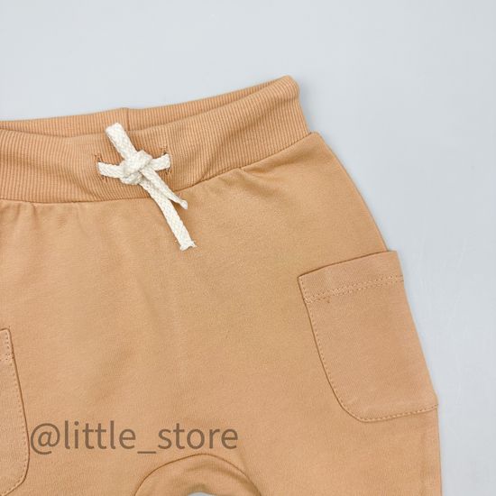 Штаны из футера "Мир животных" итальянский песок