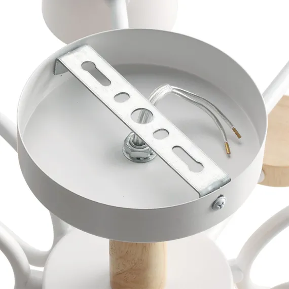 8196/10C COMFI LN25 262 белый, металл/дерево/пластик Потолочный светильник LED GX53 10*9W 220V RONDO