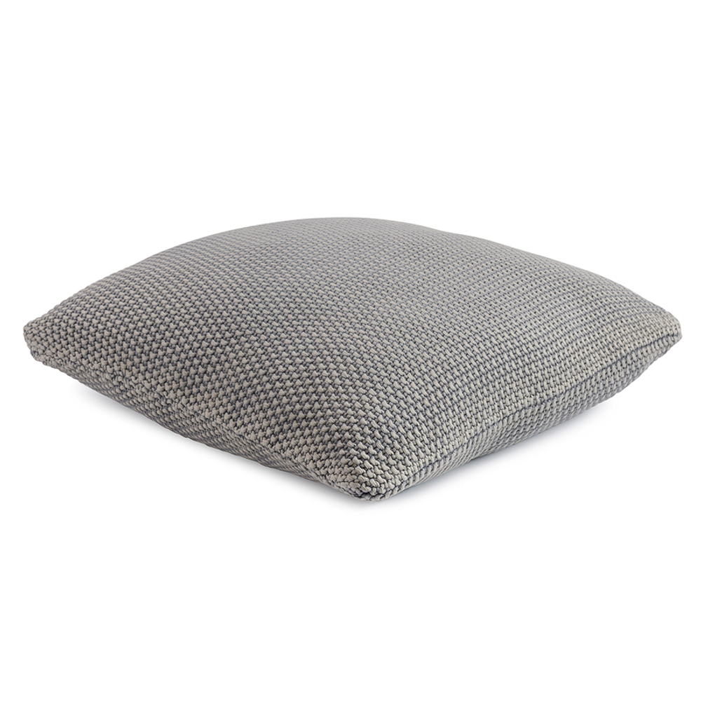 Подушка декоративная из стираного хлопка серого цвета из коллекции essential, 45х45 см