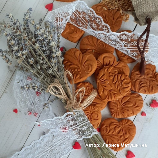 Малая скалка с узором Русский орнамент