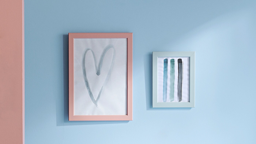 Фоторамка IKEA FISKBO (ФИСКБО), Светло-голубой, 13х18 см