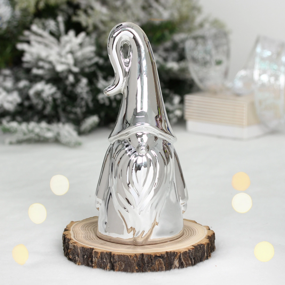 Украшение новогоднее GLOSS «Волшебник» 8.5*7*19 см, Серебро