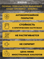 Пружины для дивана змейка 460 мм, 10 шт